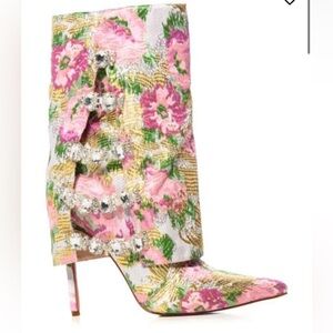 Gorgeous Floral Higheel Boot